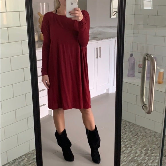 Piko 1988 Dresses & Skirts - Piko Tunic dress - crimson maroon